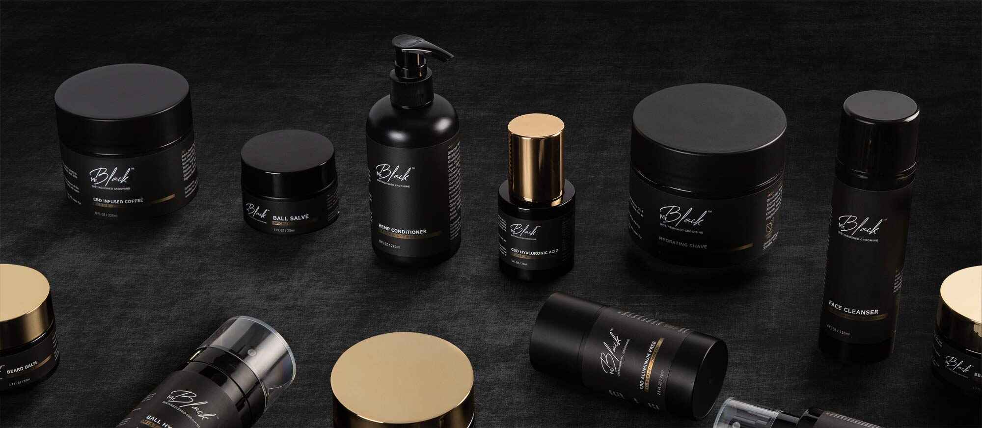 Collection Of Mr. Black Mens Grooming Products